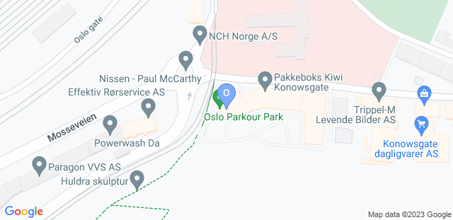 Map to Oslo Parkour Park
